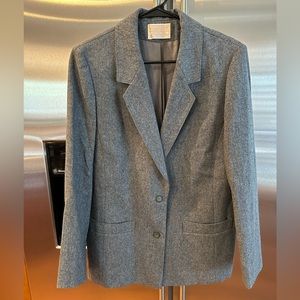 Vintage Pendleton 100% Wool Gray Blazer - Woman’s Size 10 - Made in U.S.A.